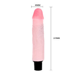 Вібратор реалістичний Baile The Realistic Cock, бежевий, 21.5 х 4 см