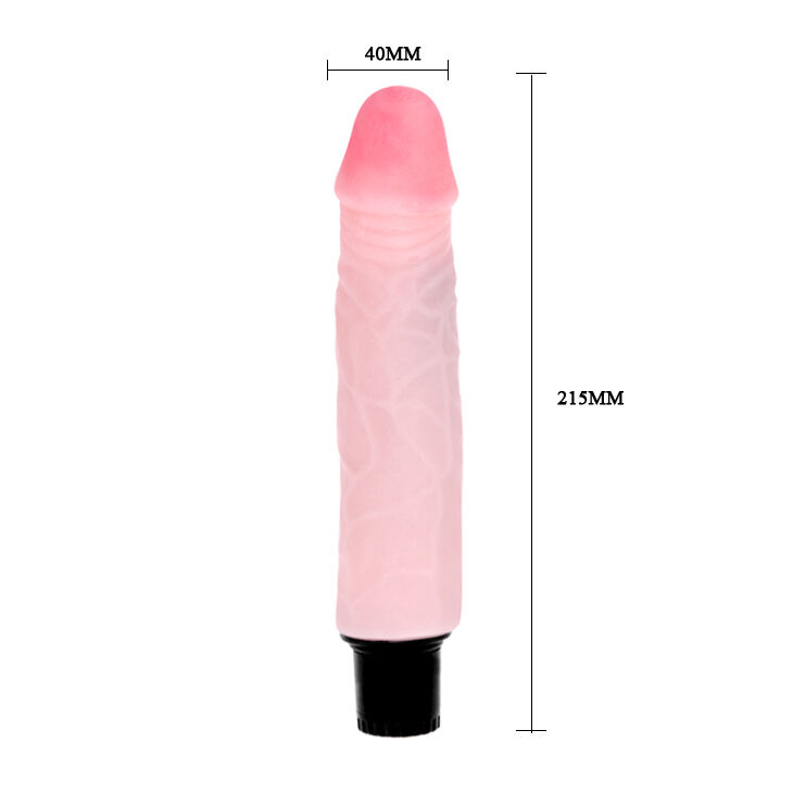Вібратор реалістичний Baile The Realistic Cock, бежевий, 21.5 х 4 см