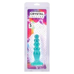 Анальная ёлочка Doc Johnson Crystal Jellies - Anal Delight - 5 Inch - Teal
