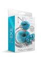 Набор Global Novelties NIXIE METAL BUTT PLUG &amp; FURRY HANDCUFF SET, MEDIUM, BLUE METALLIC