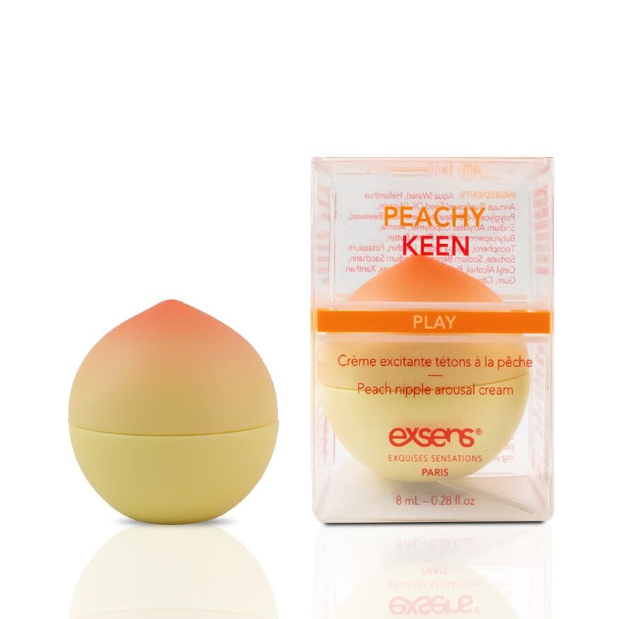 Возбуждающий крем для сосков EXSENS Peachy Keen (8 мл) с жожоба и маслом Ши, съедобный