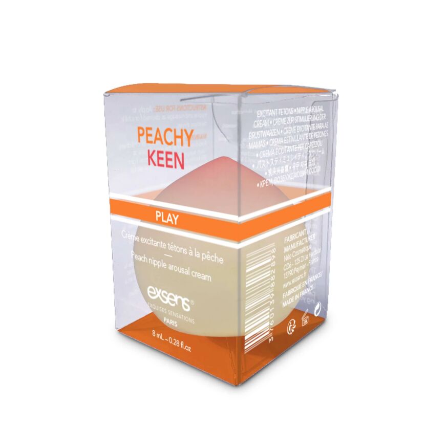 Возбуждающий крем для сосков EXSENS Peachy Keen (8 мл) с жожоба и маслом Ши, съедобный