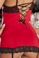 ПЕНЬЮАР 2PC HOLLYWOOD CHEMISE &amp; G-STRING SET RED, S/M