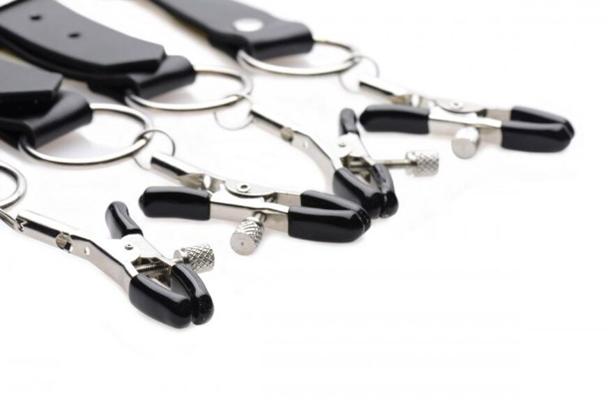 Розширювач статевих губ Spread Labia Spreader Straps with Clamps