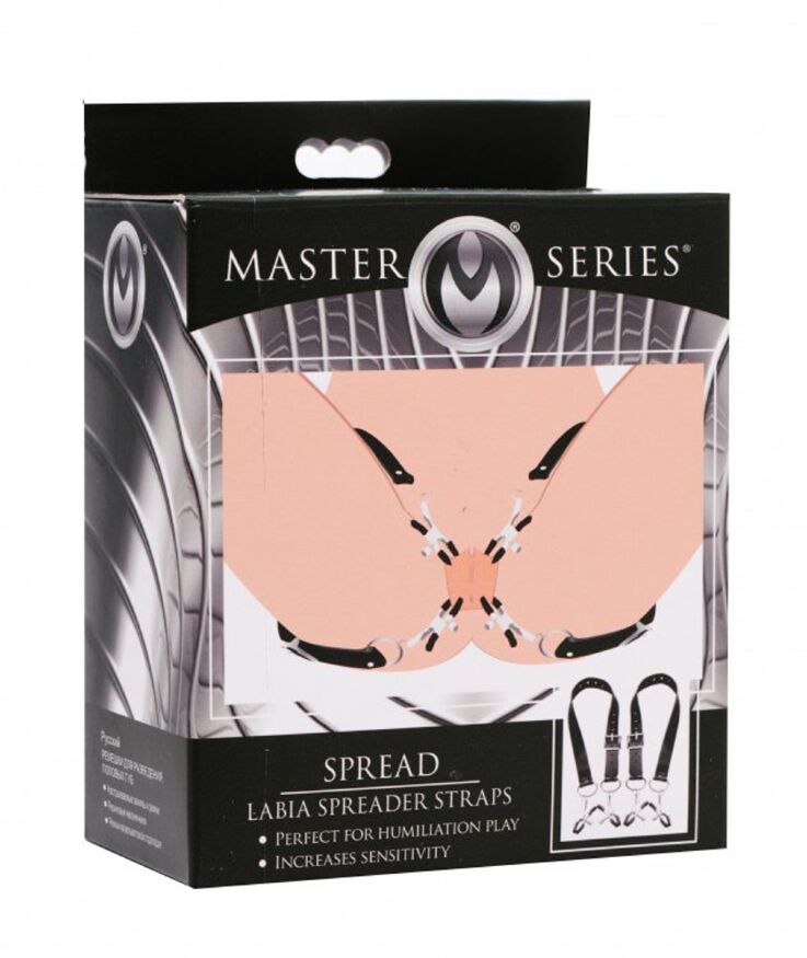 Розширювач статевих губ Spread Labia Spreader Straps with Clamps