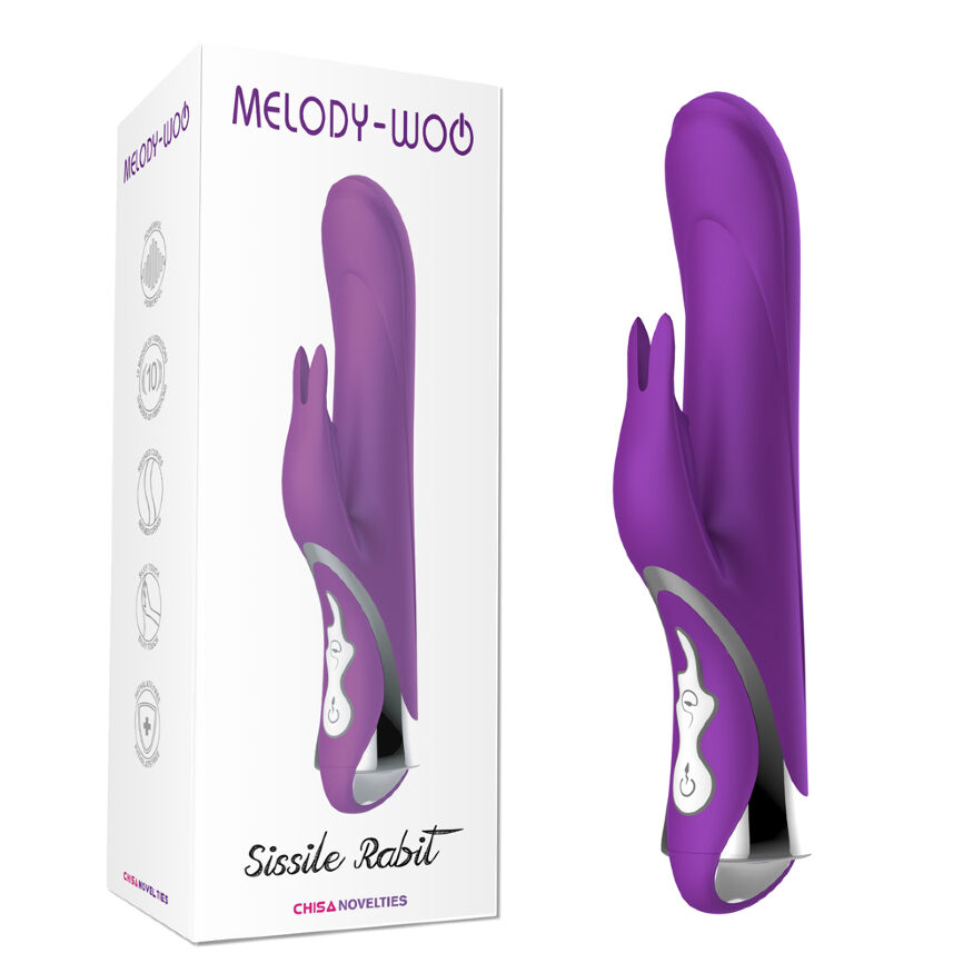 Вибратор кролик Chisa Melody Woo Sissile Rabit Purple
