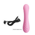 Вибратор в нежно-розовом цвете из гипоаллергенного силикона Pretty Love Ron Vibrator Pink