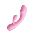 Вибратор в нежно-розовом цвете из гипоаллергенного силикона Pretty Love Ron Vibrator Pink