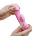 Вибратор в нежно-розовом цвете из гипоаллергенного силикона Pretty Love Ron Vibrator Pink
