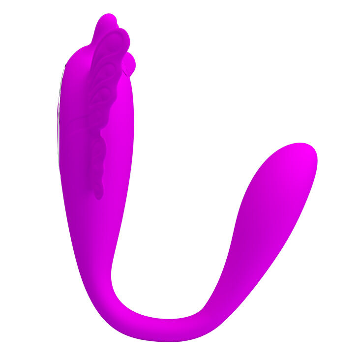 С-образная вибратор-бабочка для пар Pretty Love Chimera Stimulator Purple