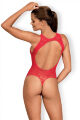 Боди Obsessive B120 teddy red S/M/L