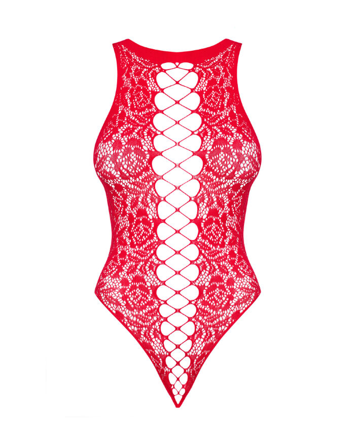 Боди Obsessive B120 teddy red S/M/L