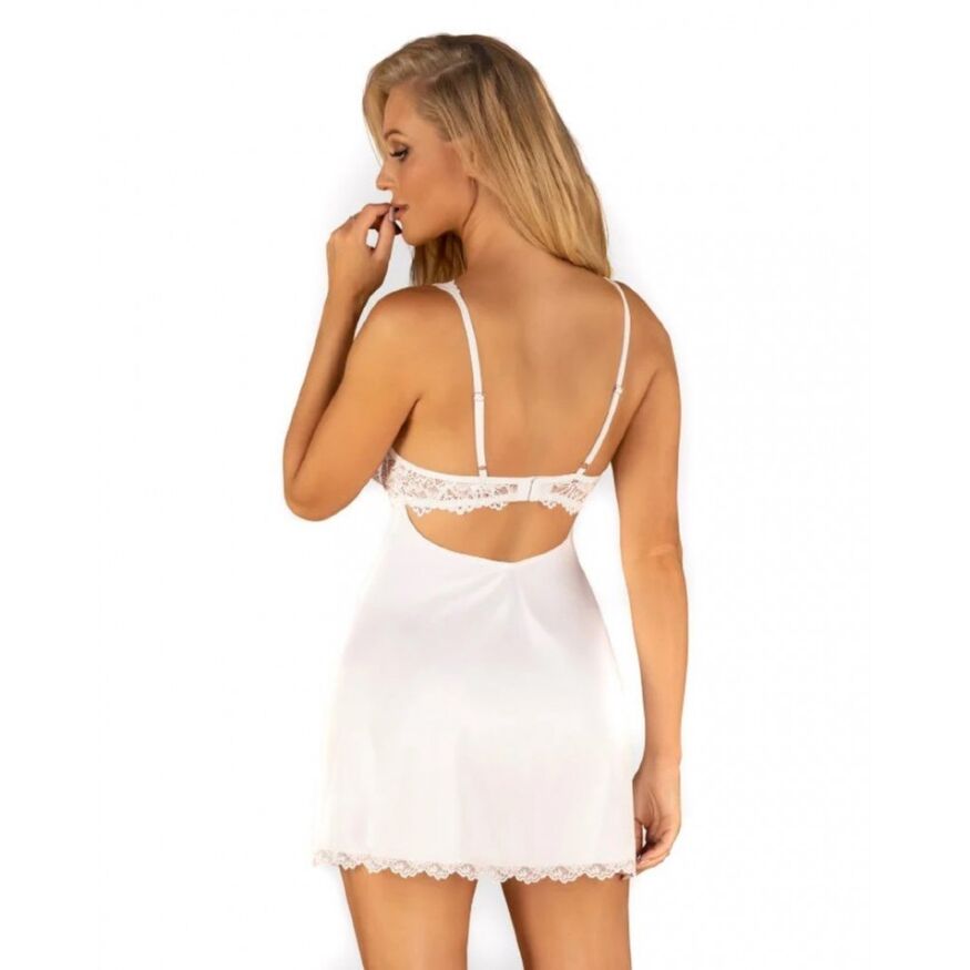 Пеньюар Obsessive AMOR BLANCO L/XL