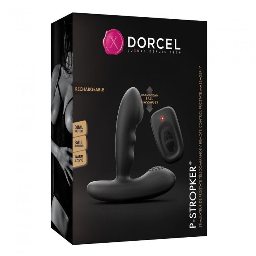 Масажер простати Dorcel P-Stroker з пультом ДК, підігрівом і прицільним масажем, два мотори
