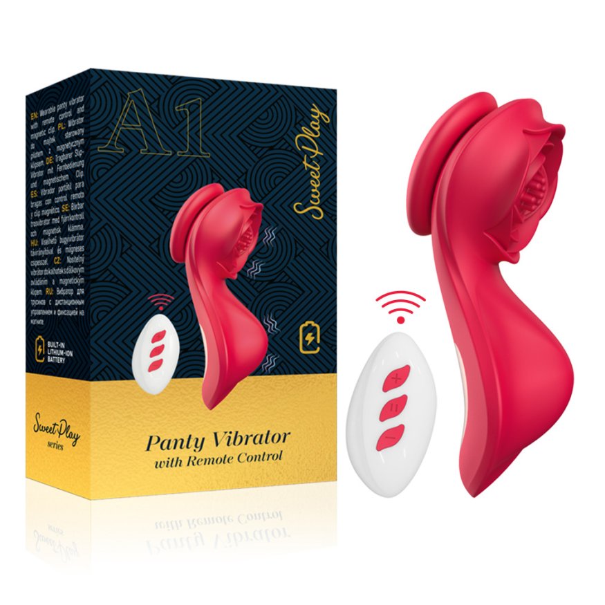 Масажер для клітора - Erospace Sweet Play Panty Vibrator With Remote Control A1