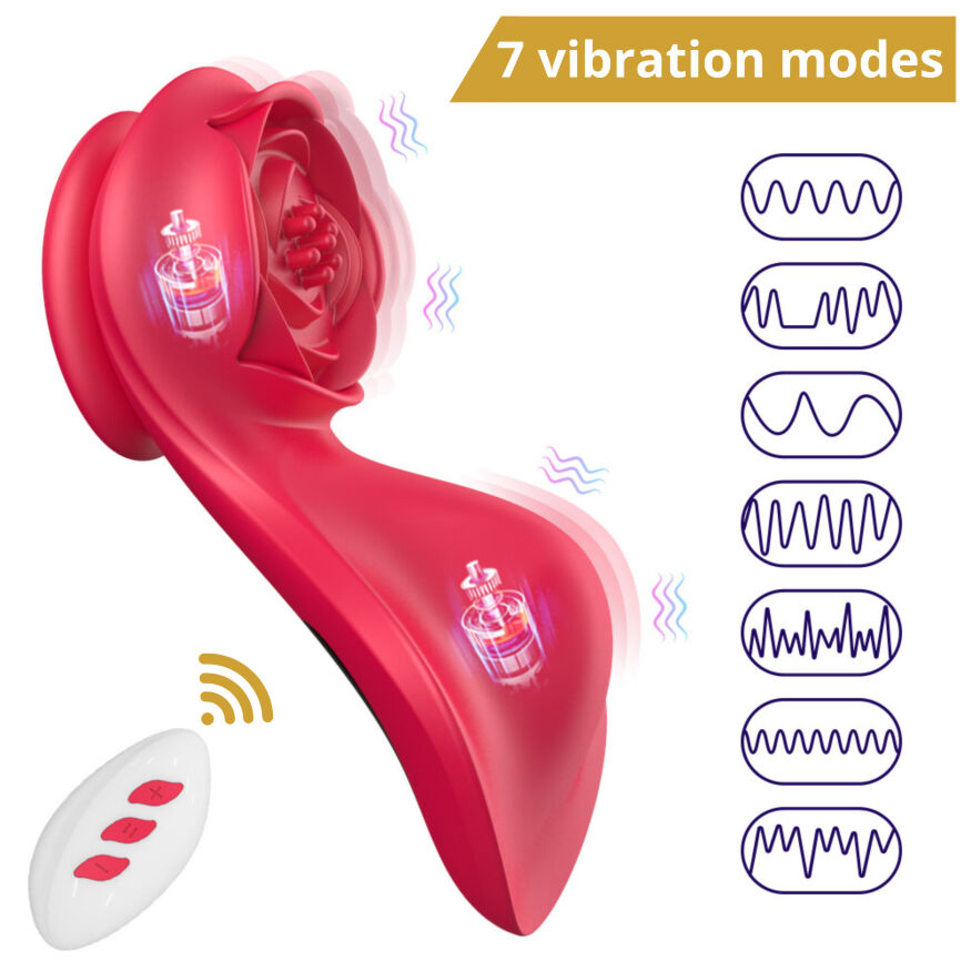 Масажер для клітора - Erospace Sweet Play Panty Vibrator With Remote Control A1