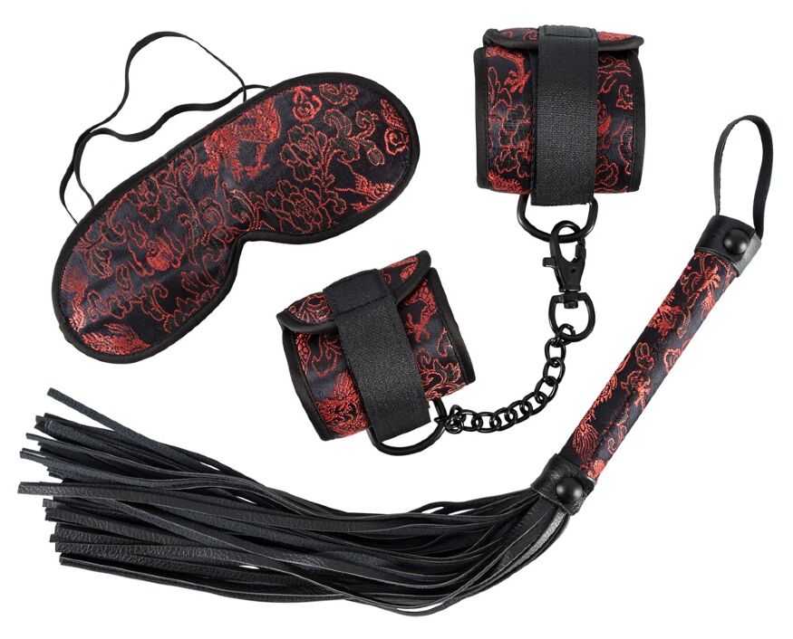 Набір для БДСМ-розваг з 4-х предметів - 2491427 Bad Kitty Bondage Set Black