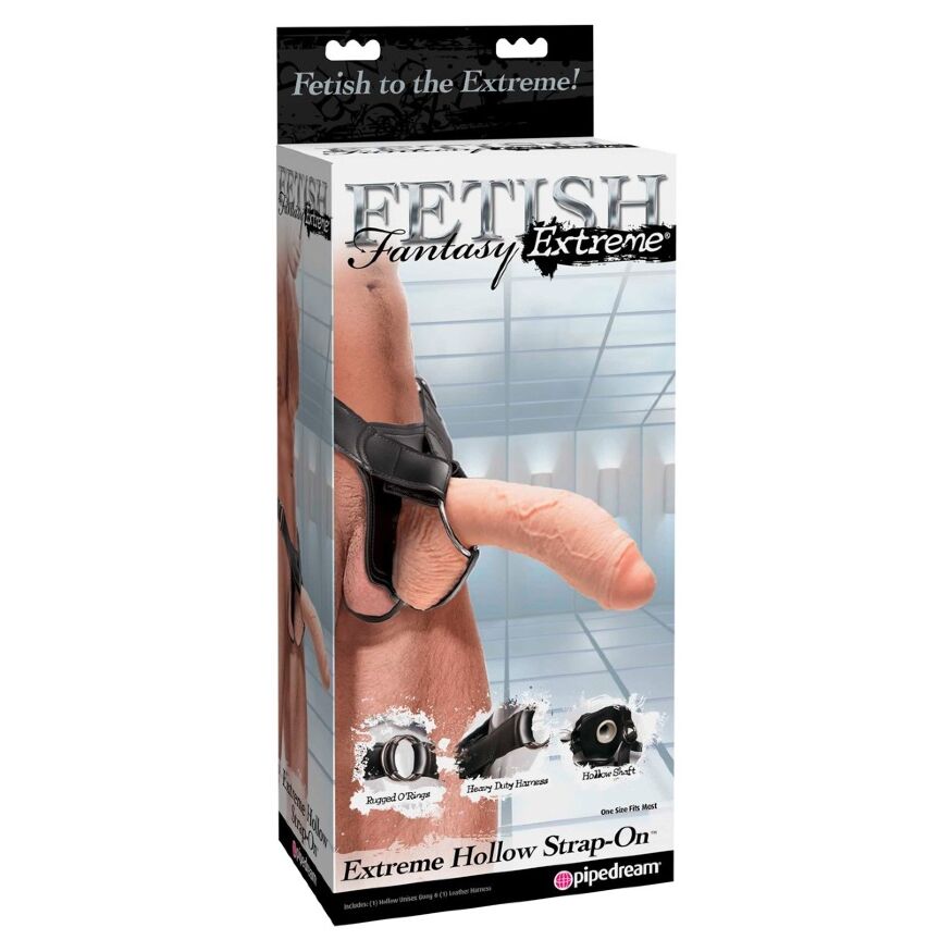 Фаллопротез реалистичный гигантский Pipedream FFE Ext.Hollow Light
