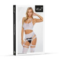 Бодістокінг - Bodystocking 2074, white - One Size