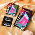 Презервативи з пухирцями Recare Ice Cream Big Dotted Condoms 3 шт, аромат: морозиво