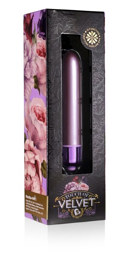  Вибропуля Rocks Off Touch of Velvet, фиолетовая, 9 х 2 см