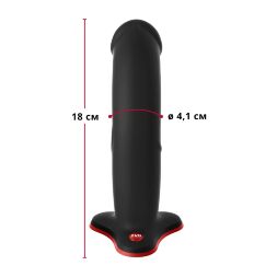Фалоімітатор Fun Factory THE BOSS STUB, чорний, реалістична текстура, довжина 17,9 см, діаметр 4,1см