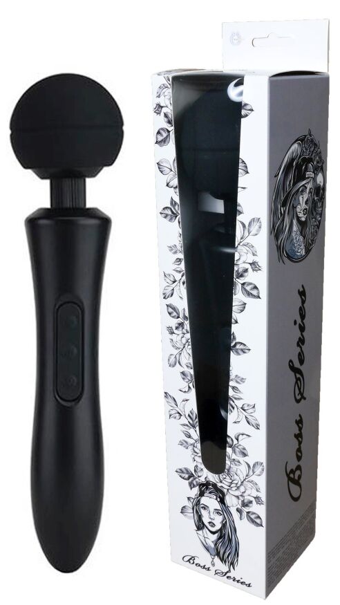 Вібромасажер Boss Series - Massager Ultra Powerful Big USB Black 20 Function, BS2200010