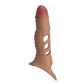 Удлиняющая вибронасадка на пенис Pretty Love Penis Sleeve, реалистичная, 22 х 5,5 см