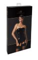 Корсет с подвязками для чулок Noir Handmade F381 Dominae Venom PVC corset-belt XL