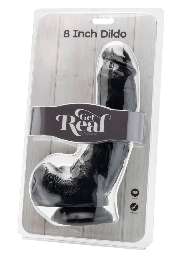 Реалистичный фаллоимитатор с мошонкой и присоской Get Real ToyJoy, 20,5х5 см