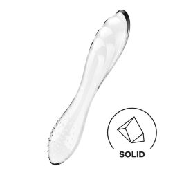 Скляний фалоімітатор Satisfyer Dazzling Crystal 1 Transparent прозорий