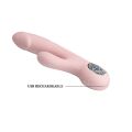 Перезаряжаемый вибратор с клиторальным стимулятором PRETTY LOVE "SELENE" BI-014513-1