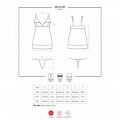 Сорочка 853-CHE-3 chemise thong red S / M