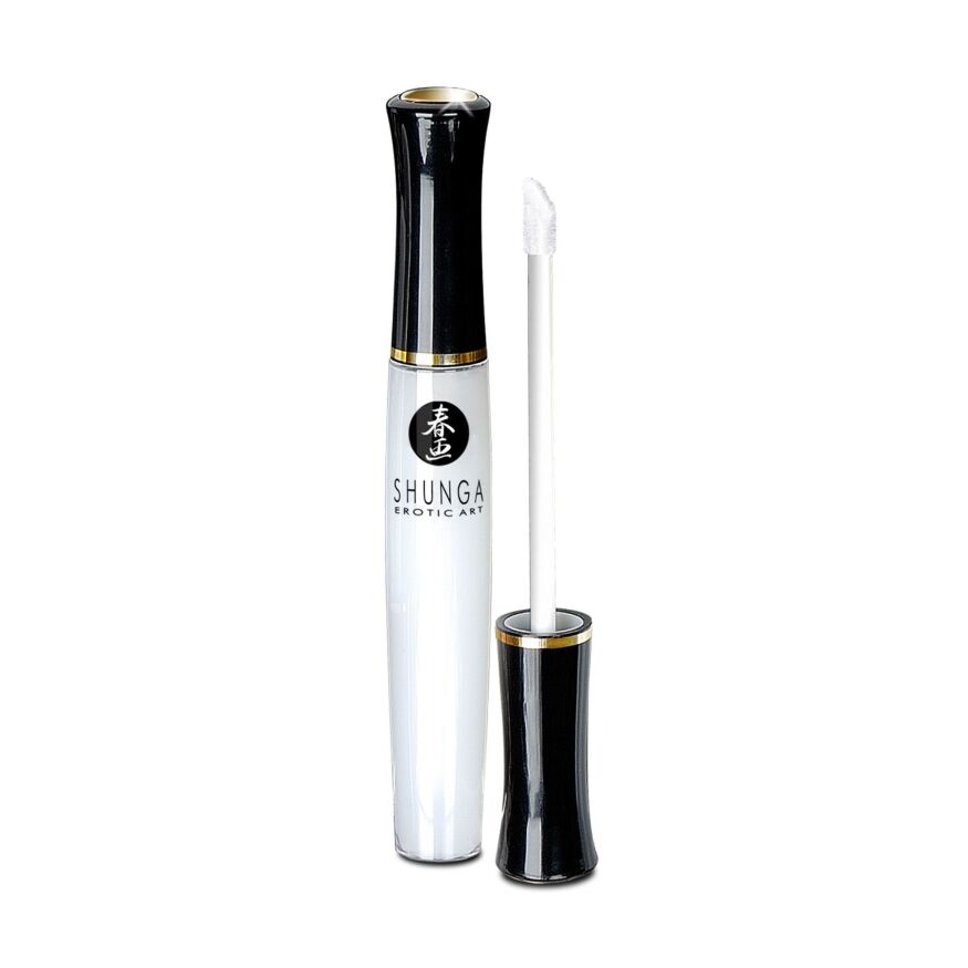 Стимулювальний блиск для губ Shunga LIPGLOSS  -  Coconut Water (10 мл), ефект поколювання, холод-тепло