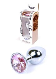 Анальна пробка - Jewellery Silver Plug Light Pink