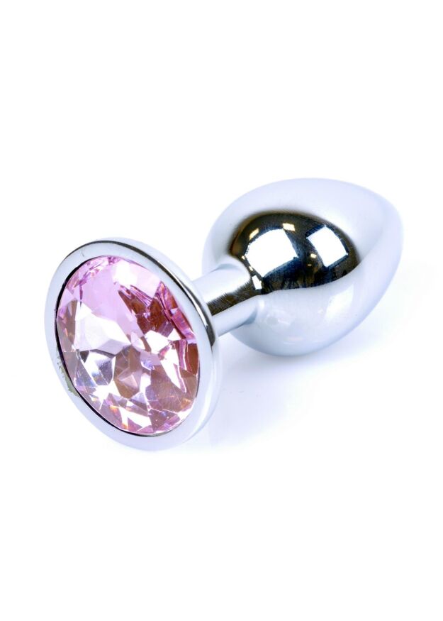 Анальна пробка - Jewellery Silver Plug Light Pink