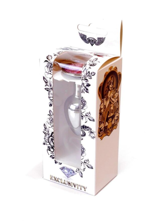 Анальна пробка - Jewellery Silver Plug Light Pink