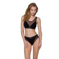 Топ с прозрачной вставкой PS002 TOP black M - Passion