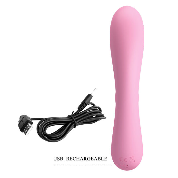 Вибратор со стимулятором клитора Pretty Love Hugo Vibrator Pink