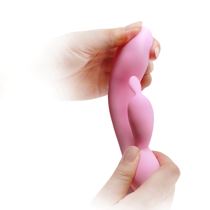 Вибратор со стимулятором клитора Pretty Love Hugo Vibrator Pink