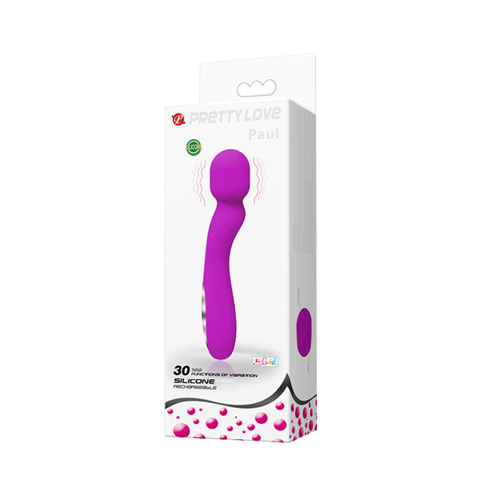 Стильний універсальний вибромассажер Pretty Love Paul Massager Purple
