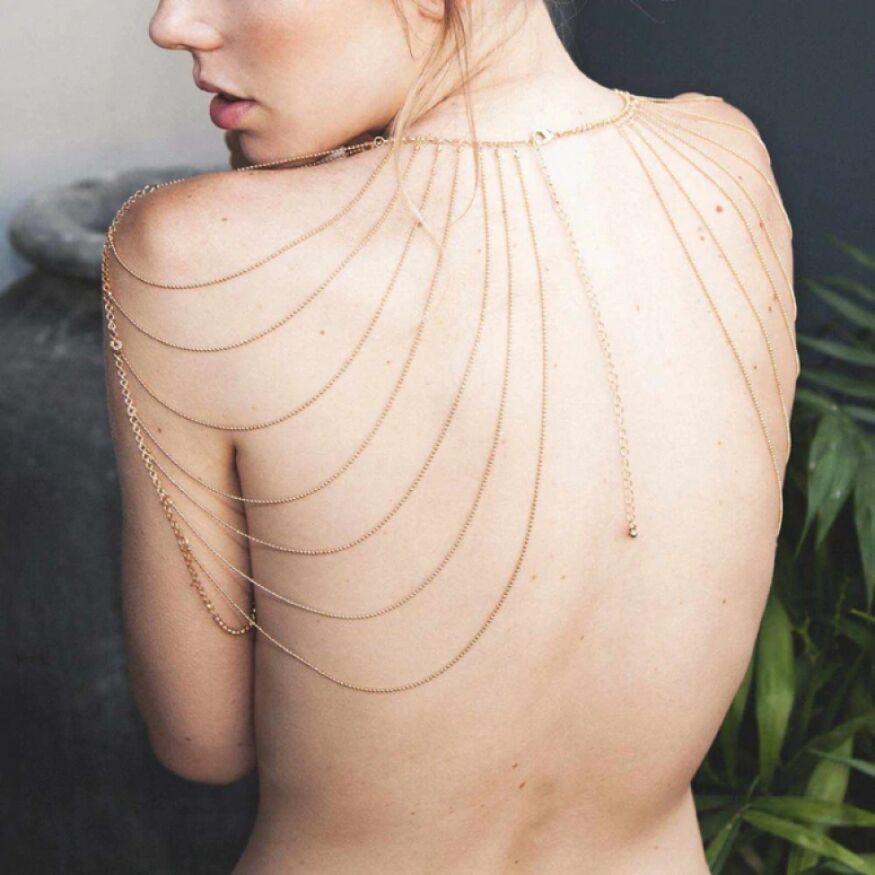 Цепочка на плечи Bijoux Indiscrets золотистая