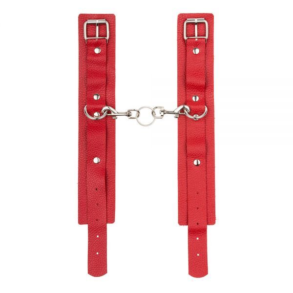Окови Leather Standart Leg Cuffs, Red