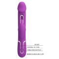 Вібратор із стимулятором клітора PRETTY LOVE - Kampas Rabbit 3 in 1 Purple, BW-500025-3