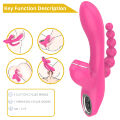 Вибратор - Erospace Sweet Play Sucking Vibrator With Anal Beads A3