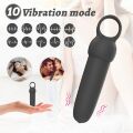 Мини-вибратор Every Night Toys Elliot светло-бирюзовый, 10 режимов вибрации