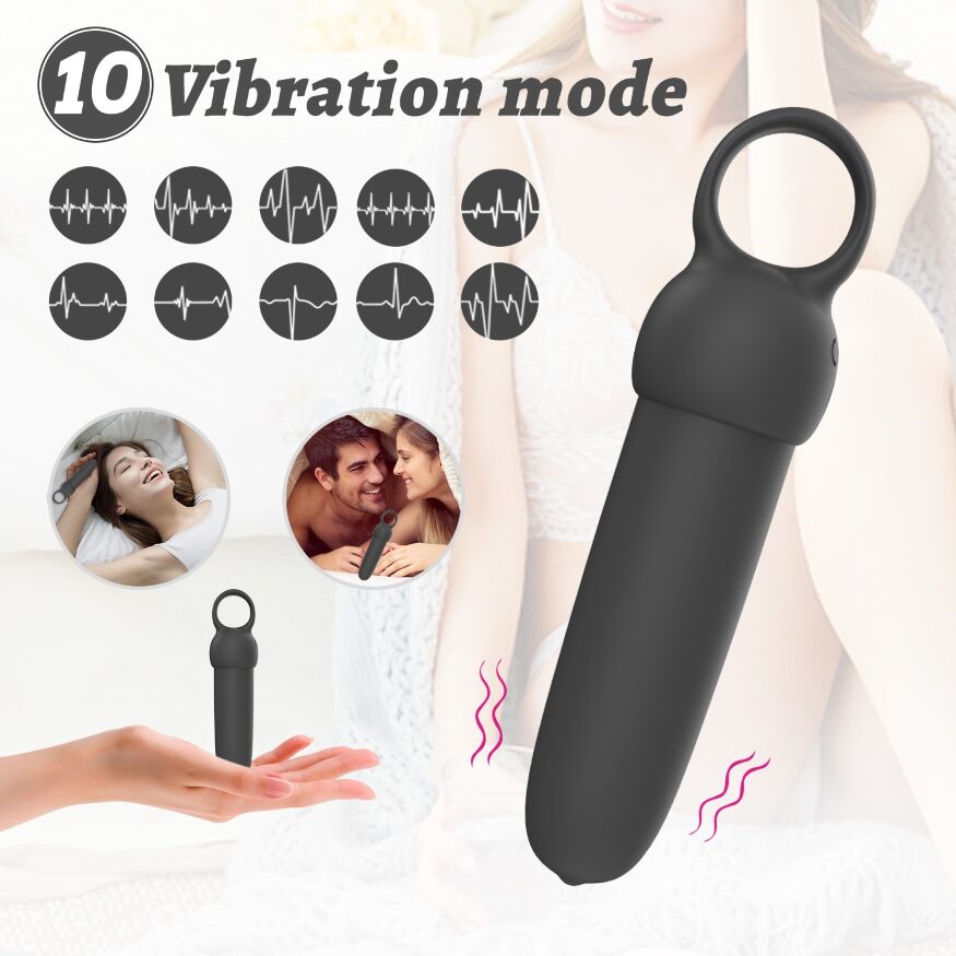 Мини-вибратор Every Night Toys Elliot светло-бирюзовый, 10 режимов вибрации