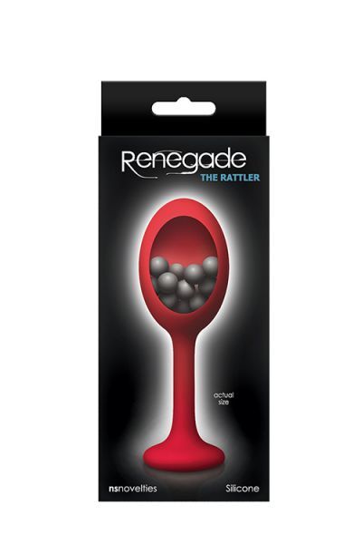 Уникальная анальная пробка RENEGADE RATTLER RED