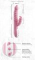 Вибратор 2в1 - Hannah USB Pink