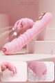 Вибратор 2в1 - Hannah USB Pink